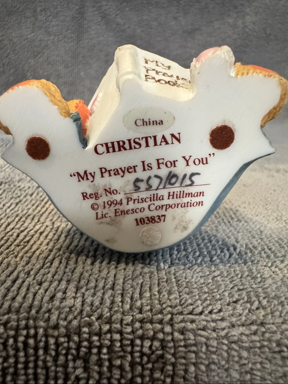 1994 Vintage Cherished Teddies “Christian- My Prayer Is For You”